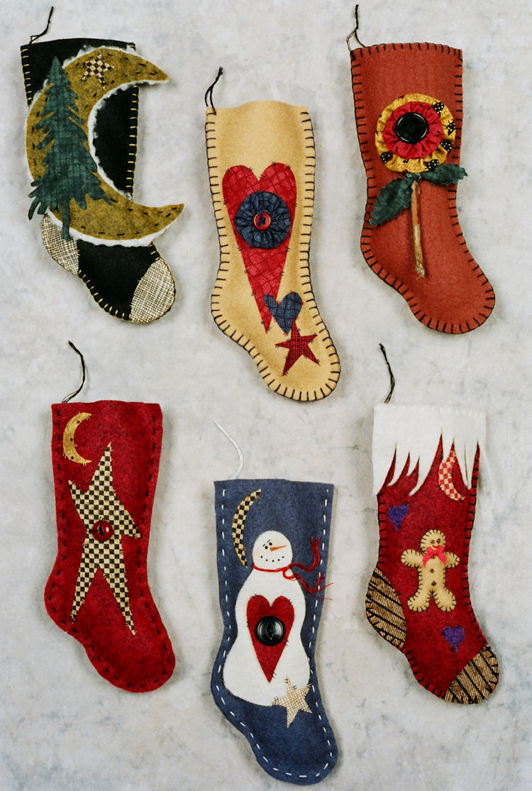Country Felt Stockings - Product Image