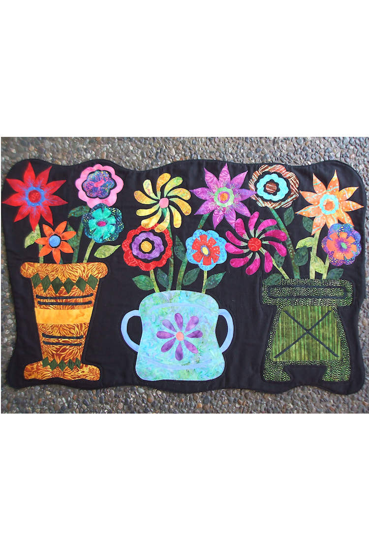 Table Top Bouquet , Sew Wonderful Dreams Applique and Paper Piecing